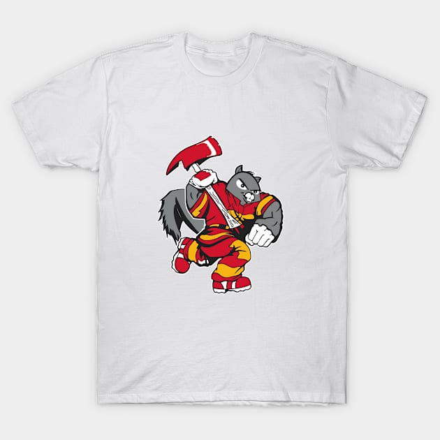 Feline Firefighter To The Rescue T-Shirt by bazza234
